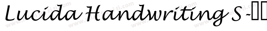 Lucida Handwriting S字体转换